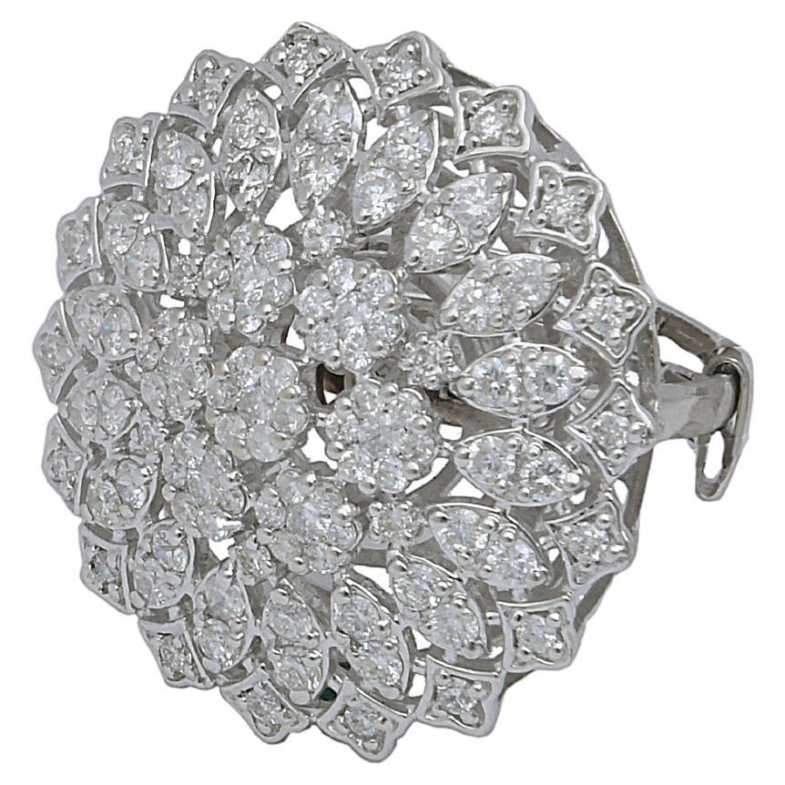 Ring aus natürlichem Diamanten mit 3,42 Karat Diamanten und Gold 14k
