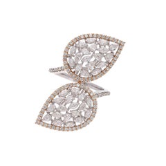 Bague en diamant naturel avec diamant et or 18 carats