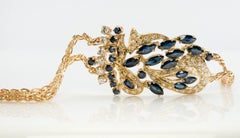 Natural Diamond Sapphire Bracelet 18K Yellow & Rose Gold