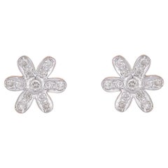 Natürliche Diamant-Ohrstecker aus 14K