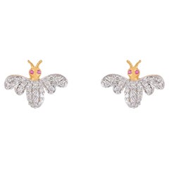 Natural Diamond Stud Earrings in 14K
