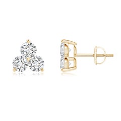 Natural Diamond Stud Earrings in 14K Yellow Gold (0.5cttw Color-H  Clarity-SI2)