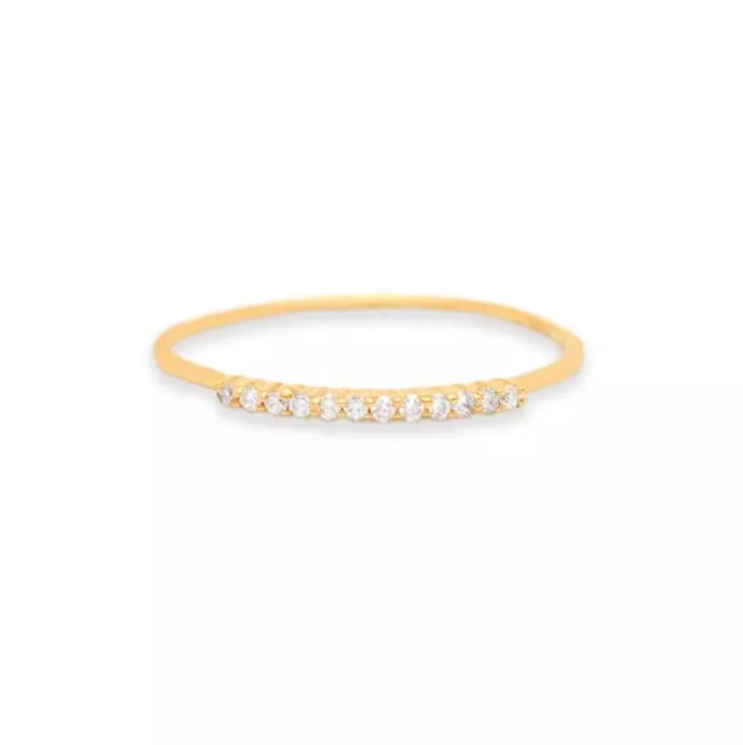 Bague cloutée en or massif 14 carats pour femmes, cadeau de la fête des mères en vente 1