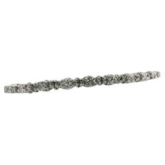 Natural Diamond Tennis Bracelet 14K White Gold 3.38 TDW