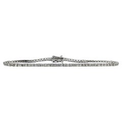 Natural Diamond Tennis Bracelet in 14kt White Gold – 2.80ctw, 7in, New