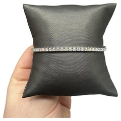 Natural Diamond Tennis Bracelet in 14kt White Gold – 3.43ctw, 7in, New