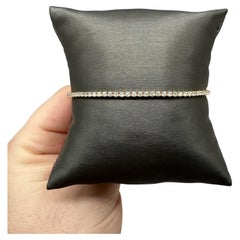 Natural Diamond Tennis Bracelet in 14kt Yellow Gold – 1.83ctw, 7in, New