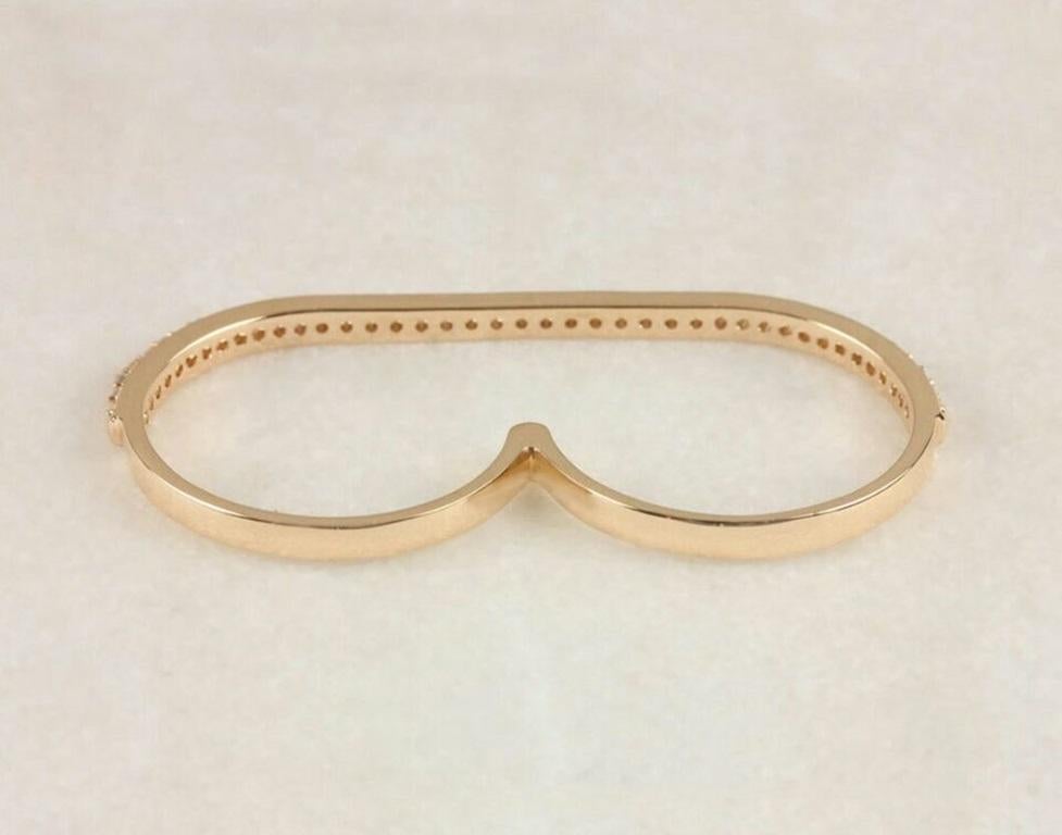 Nature Diamond Two Finger Ring 14k Gold Bridal Wedding Ring Double Finger Ring
Léger, il peut être porté tous les jours

Informations complémentaires :
Condit : Nouveau sans étiquette : Un article neuf, non utilisé et non porté (y compris les