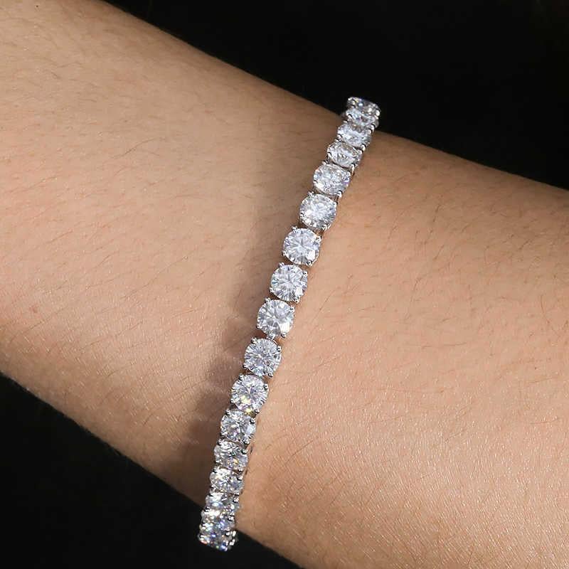 This natural diamond bracelet is substantial and absolutely fantastic quality! A diamond tennis bracelet is a time tested look that will always be in style!

Highlights:

- 8.6 carats of diamonds for fantastic, substantial sparkle!

- The diamonds