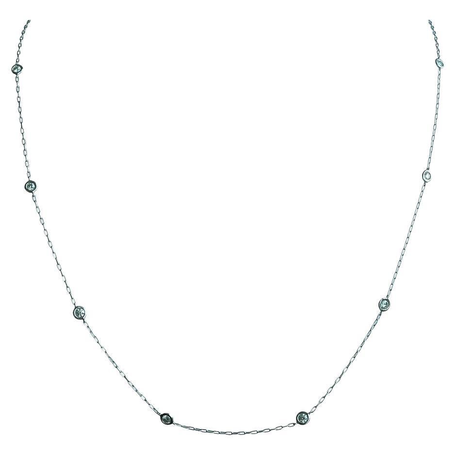 Natural Diamonds by the yard, Natural Diamonds Station Necklace