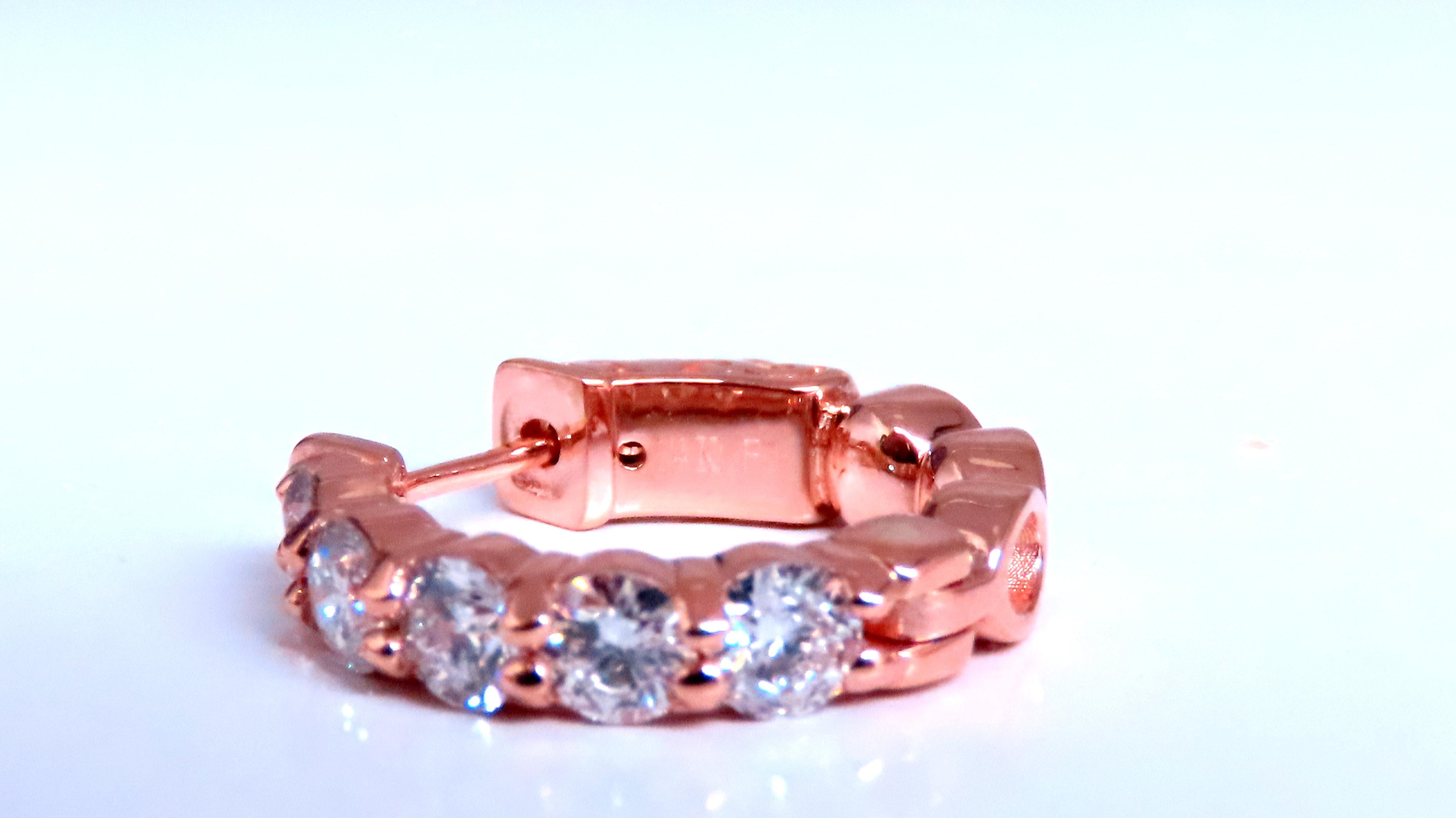 Donna Diamanti Nature di un quarto di grandezza 1,98ct in oro rosa 14kt 12377 in vendita