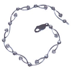 Natural Diamonds Vine Link Bracelet 14kt Gold 12392*