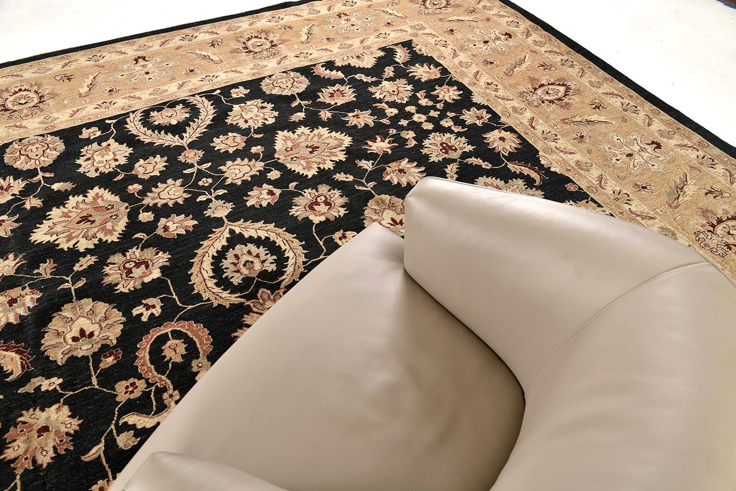 Natural Dye Agra Allover Revival Rug For Sale 4
