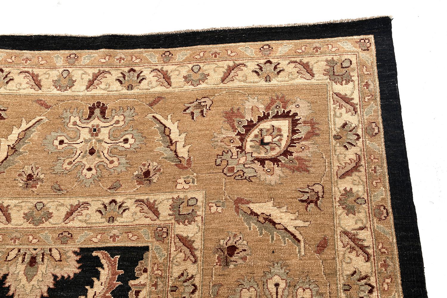 Natural Dye Agra Allover Revival Rug For Sale 5