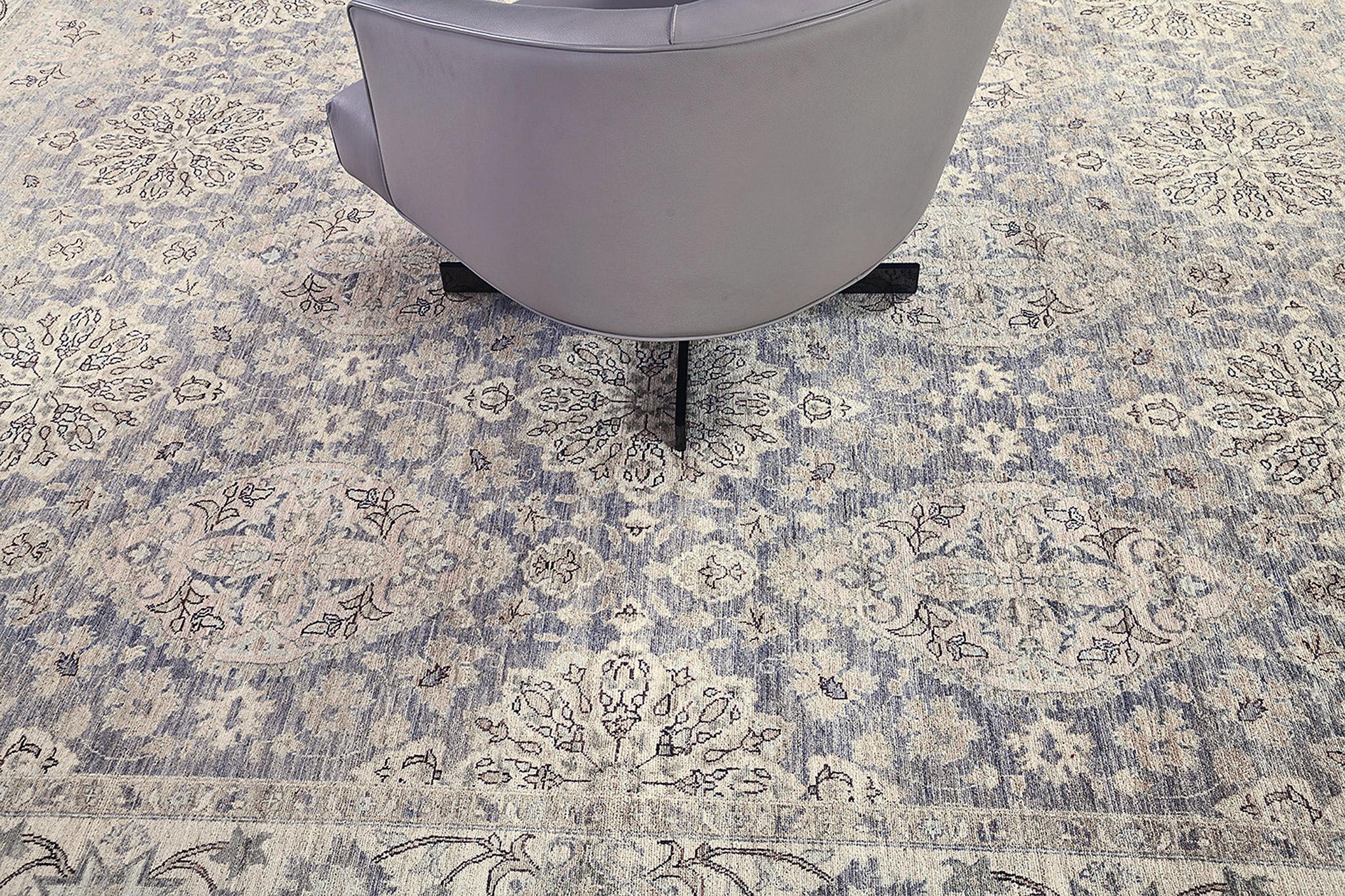 Alfombra de diseño Agra de tinte natural Colección Bliss D5556 Siglo XXI y contemporáneo en venta