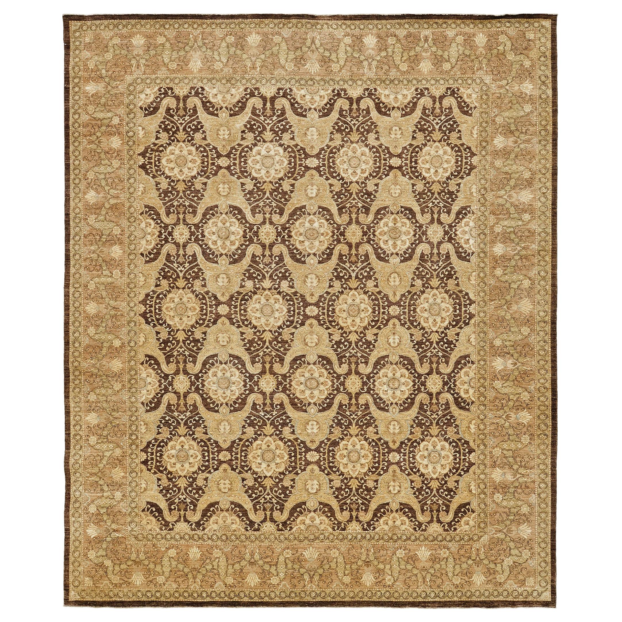 Natural Dye Agra Design Rug, Bliss Collection from Mehraban