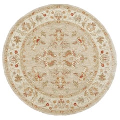 Tapis rond Agra Revive en teinture naturelle