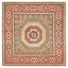 Natural Dye Allover Mamluk Revival Square Rug