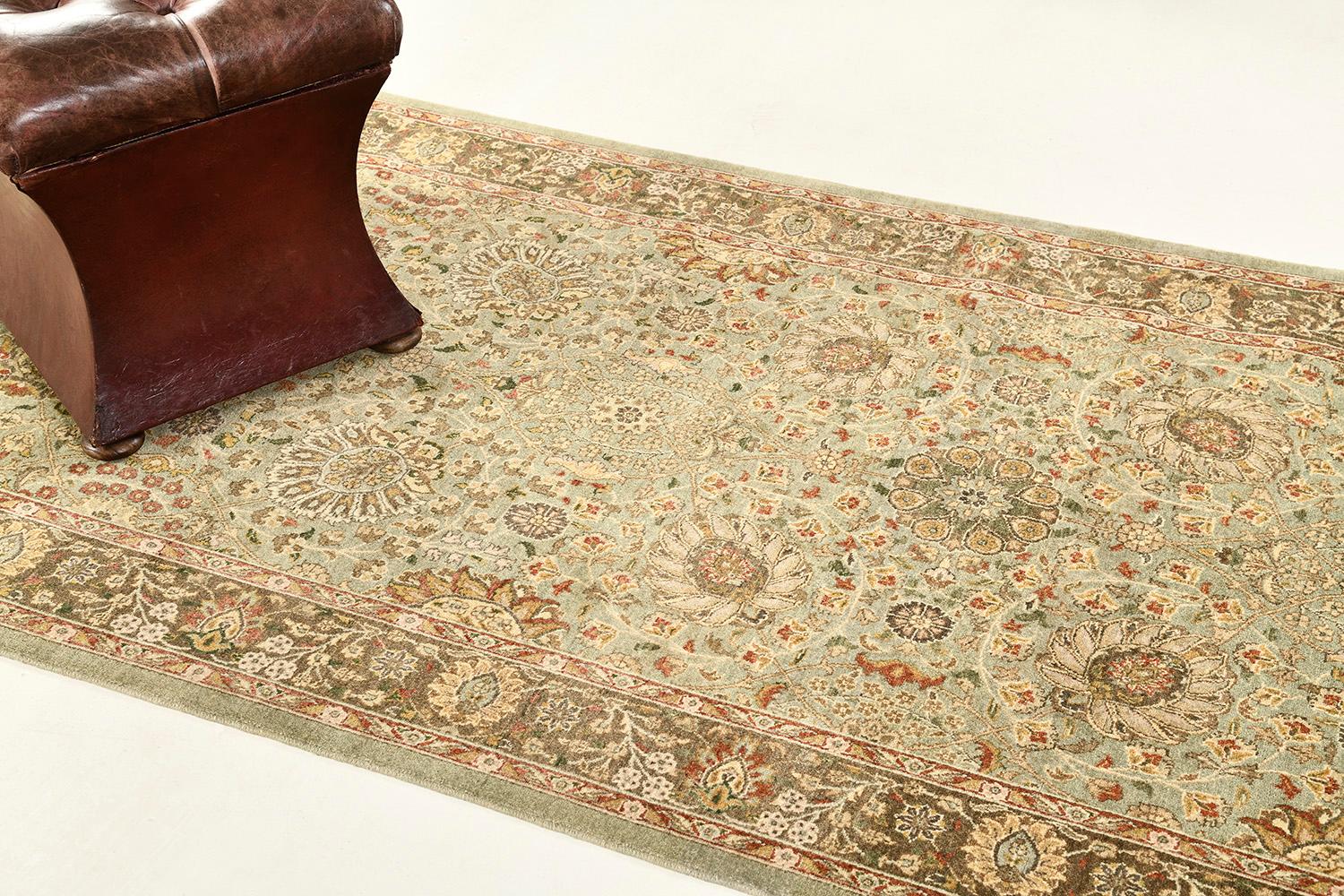 Natural Dye Antique Hajijalili Revival Runner In New Condition For Sale In WEST HOLLYWOOD, CA