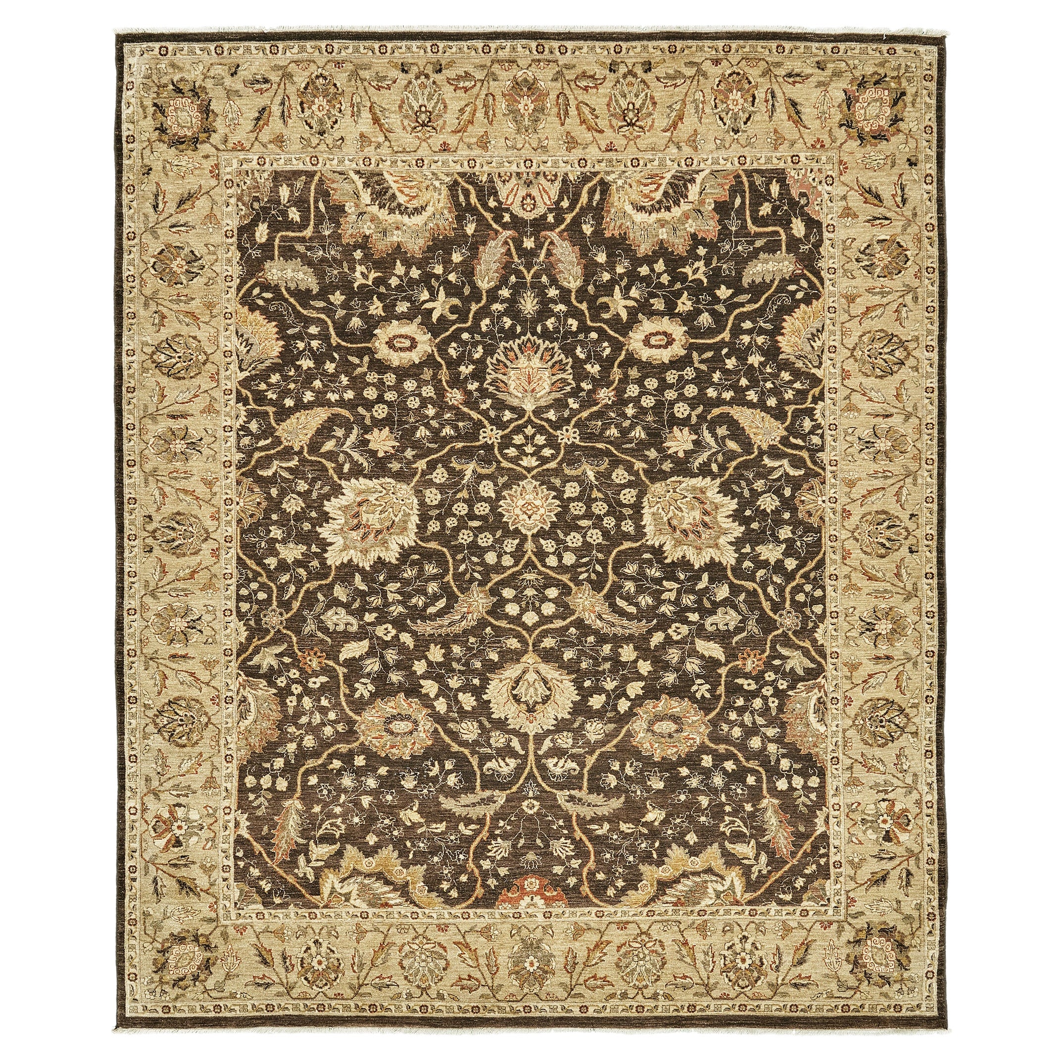 Tapis néo-Oushak ancien teinture naturelle