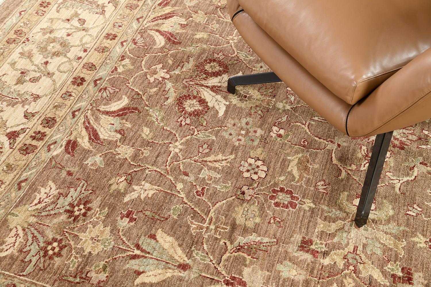 Tapis carré Divine Dye Natural Dye Antique Revival D5140 Neuf - En vente à WEST HOLLYWOOD, CA