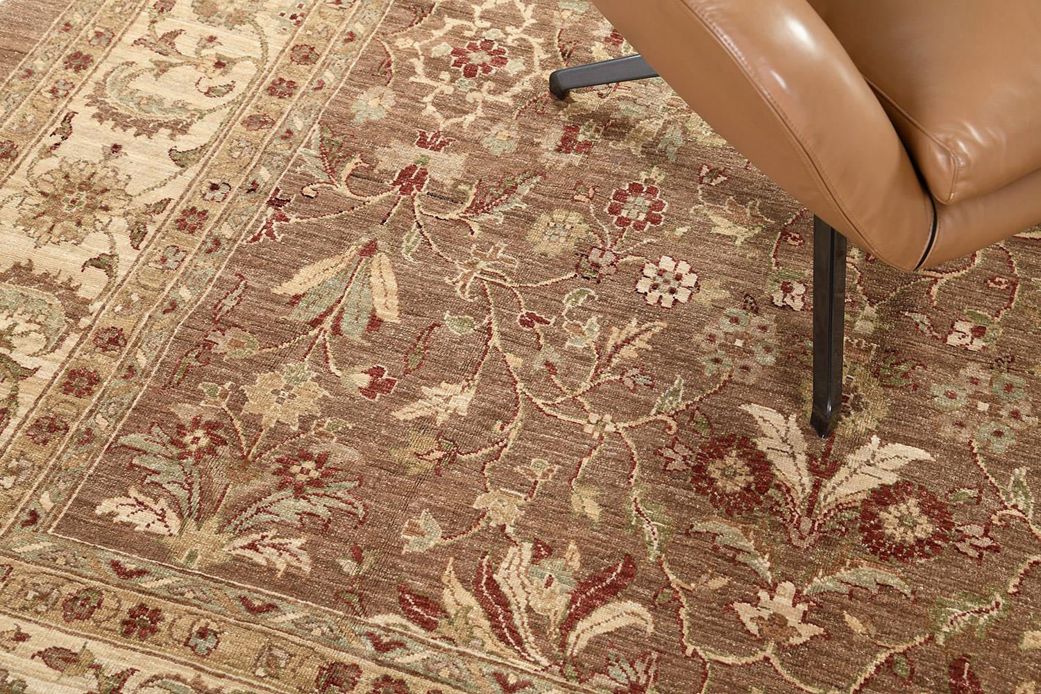 Laine Tapis carré Divine Dye Natural Dye Antique Revival D5140 en vente