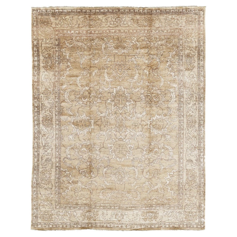 Natural Dye Antique Sultanabad Revival Rug For Sale at 1stDibs