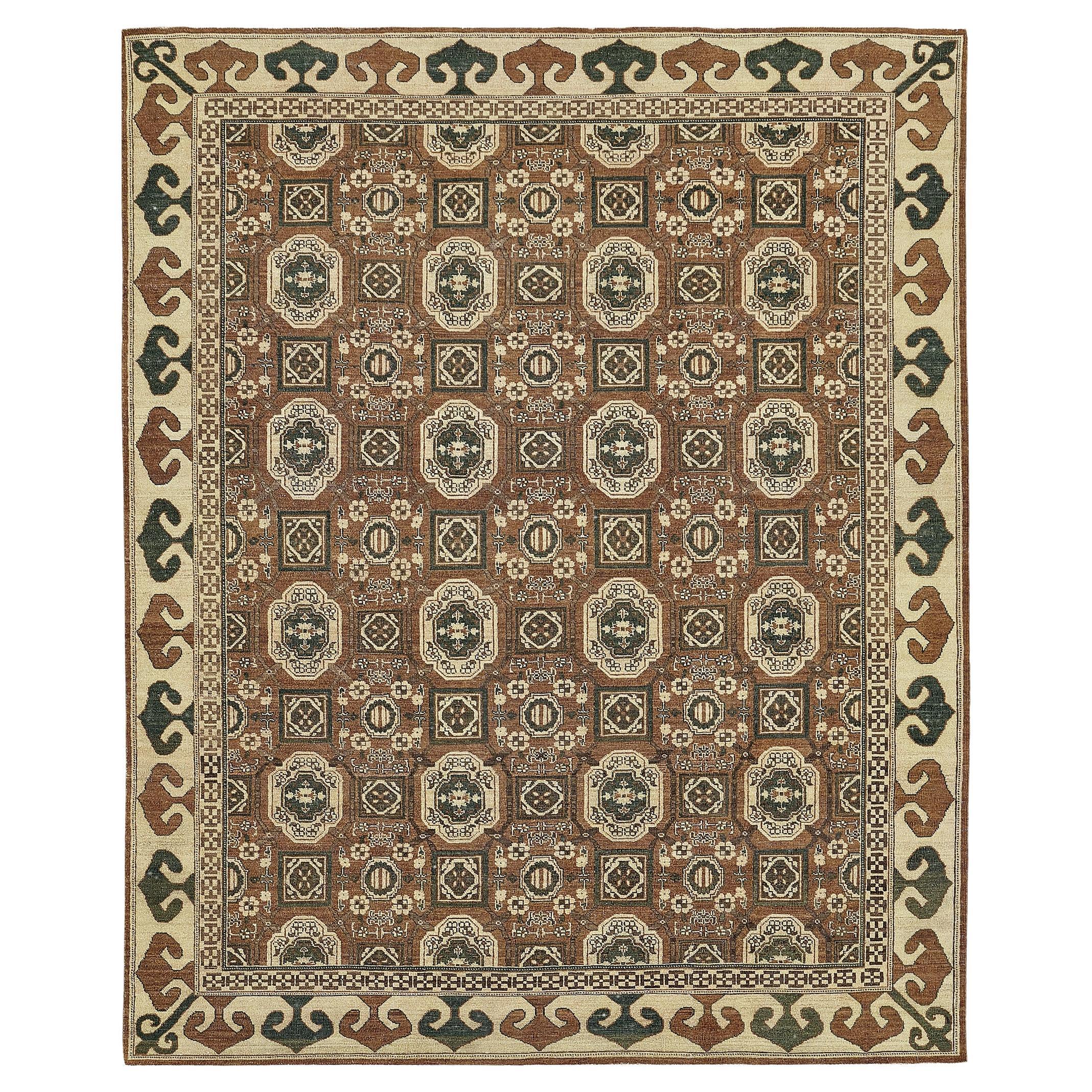 Natürliche Färbung Arts and Craft Teppich im Angebot