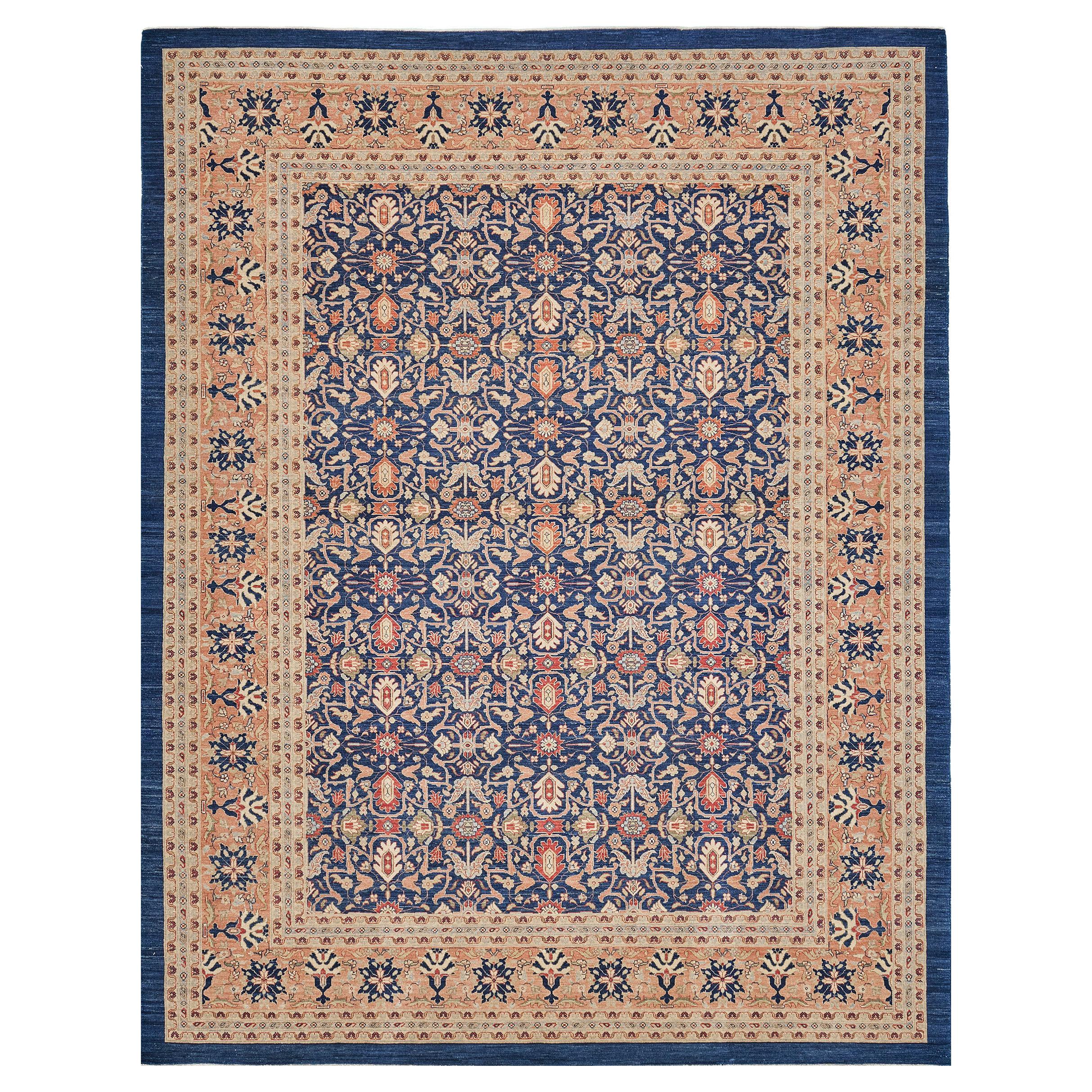 Natural Dye Farahan Design Rug Bliss Collection For Sale