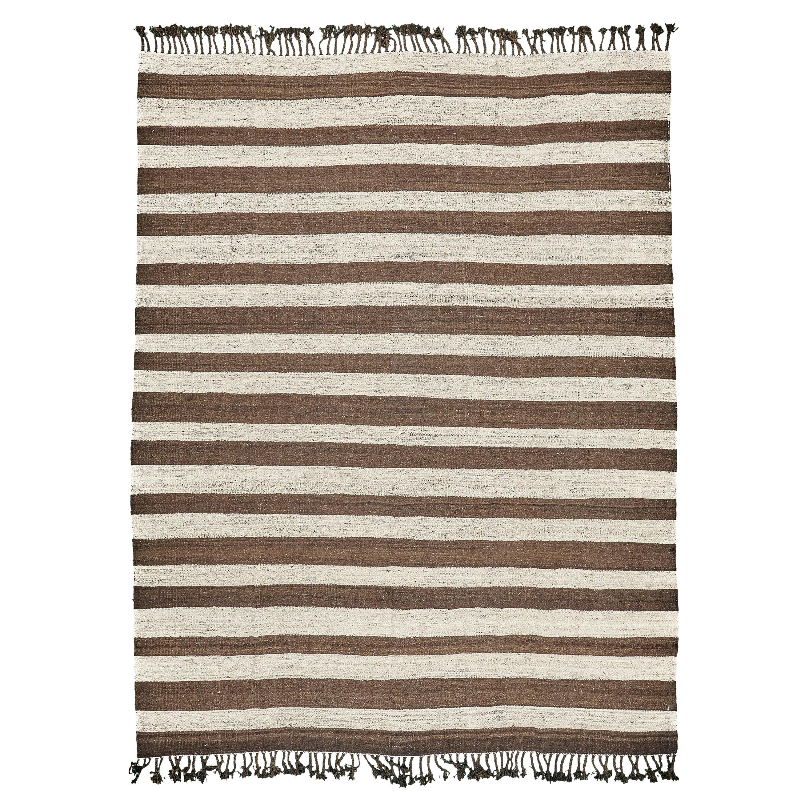 Natural Dye Flat Weave Kilim from Mehraban For Sale