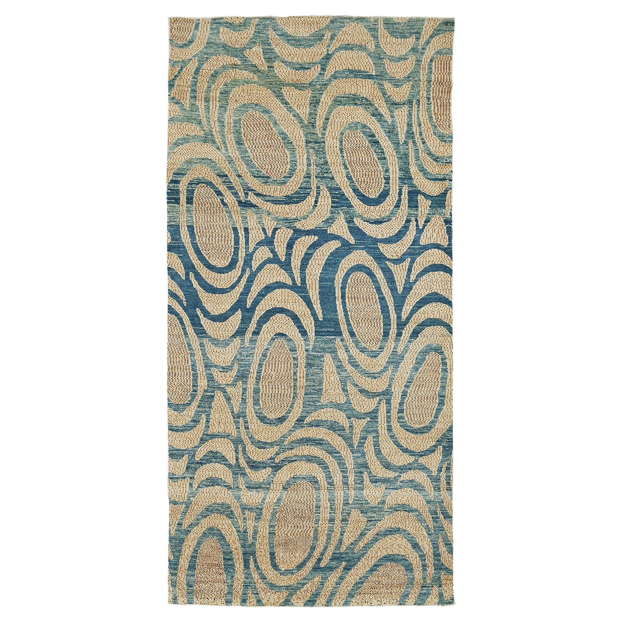 Natural Dye Gabbeh Design Runner Divine For Sale