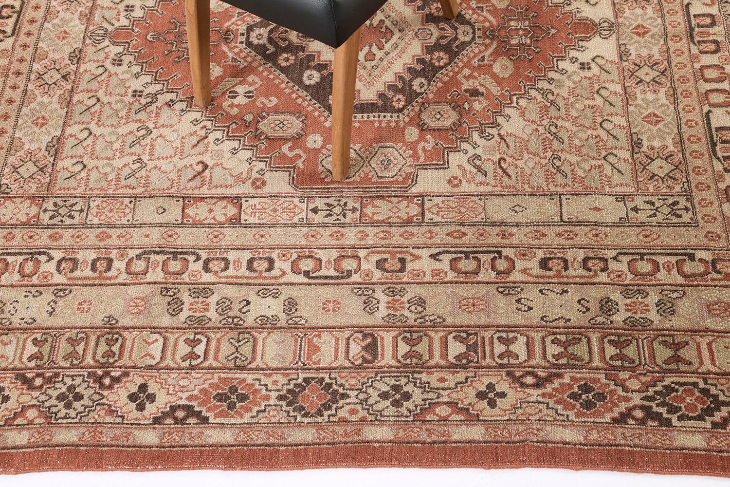 Contemporary Natural Dye Gashgai Revival Rug from Mehraban For Sale
