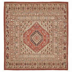 Natural Dye Gashgai Revival Square Rug
