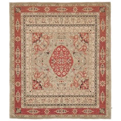 Kashan Mohtasham Design-Teppich mit natürlichem Farbstoff D5001 Kabel