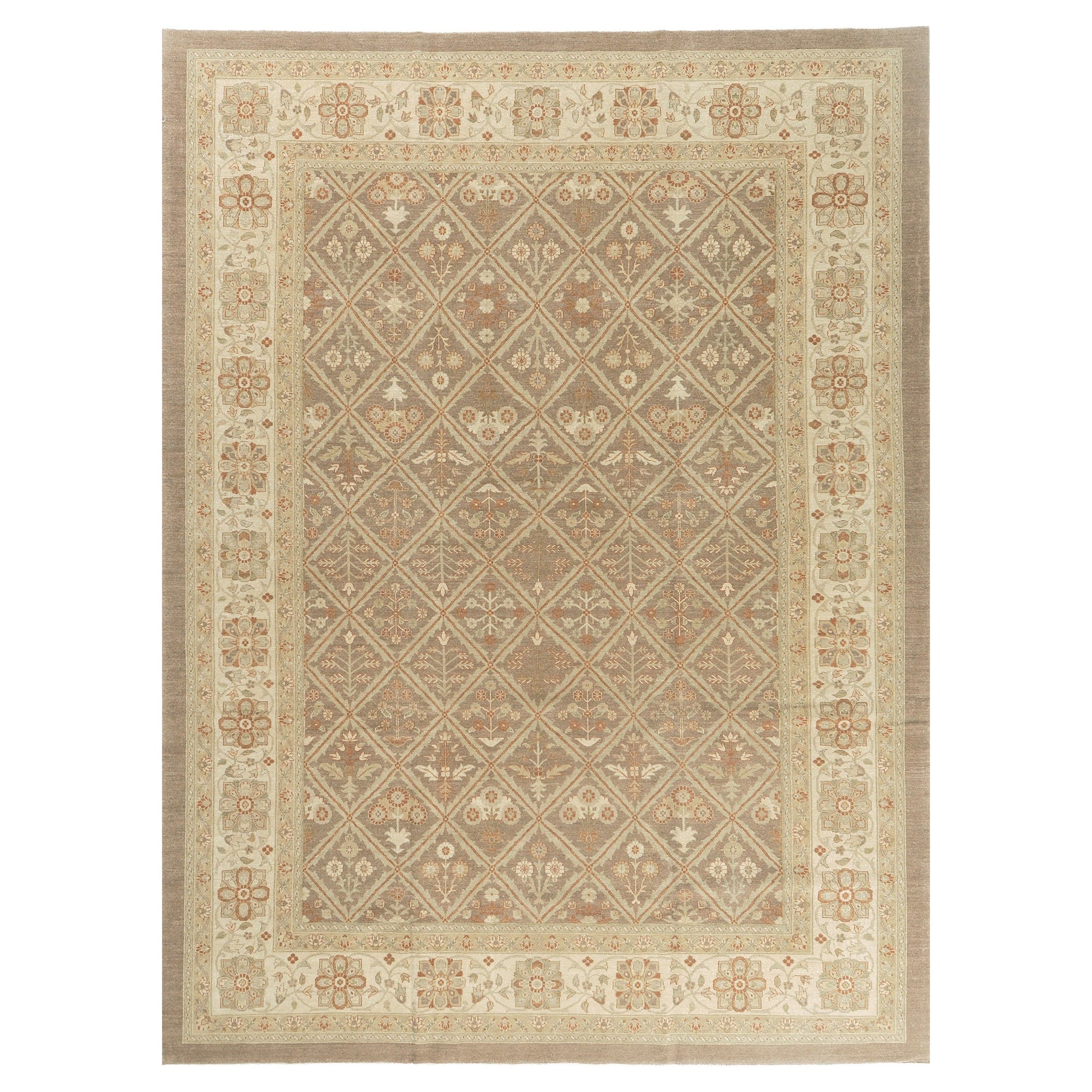 Tappeto Mahal Panel Design Revival con tintura naturale