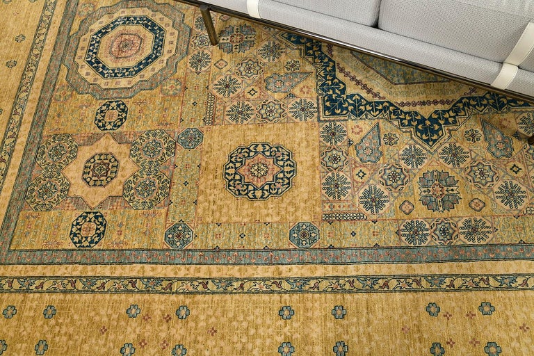 Natural Dye Mamluk Design Rug Fable Collection For Sale at 1stDibs