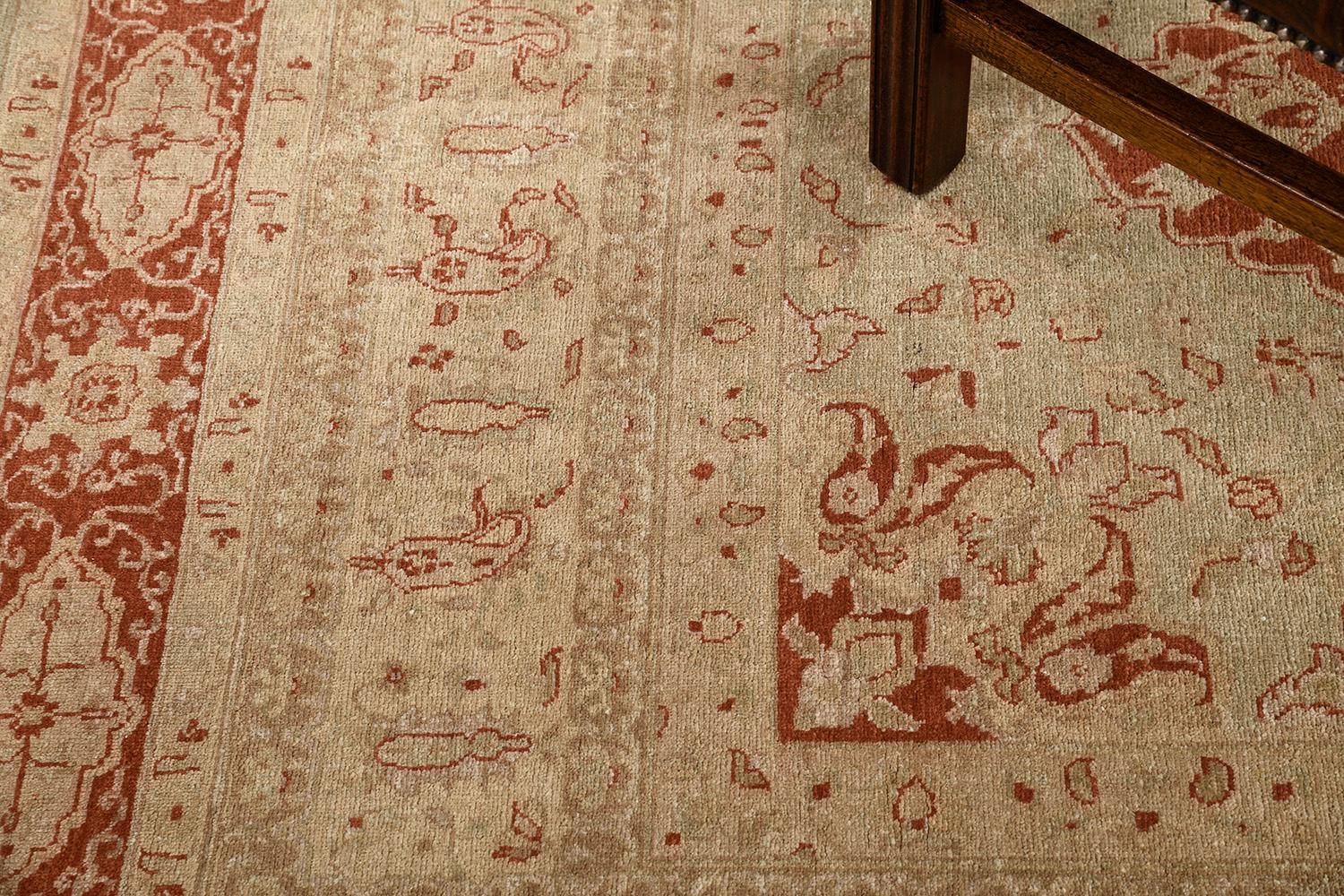 Afghan Natural Dye Mohtasham Revival Rug For Sale