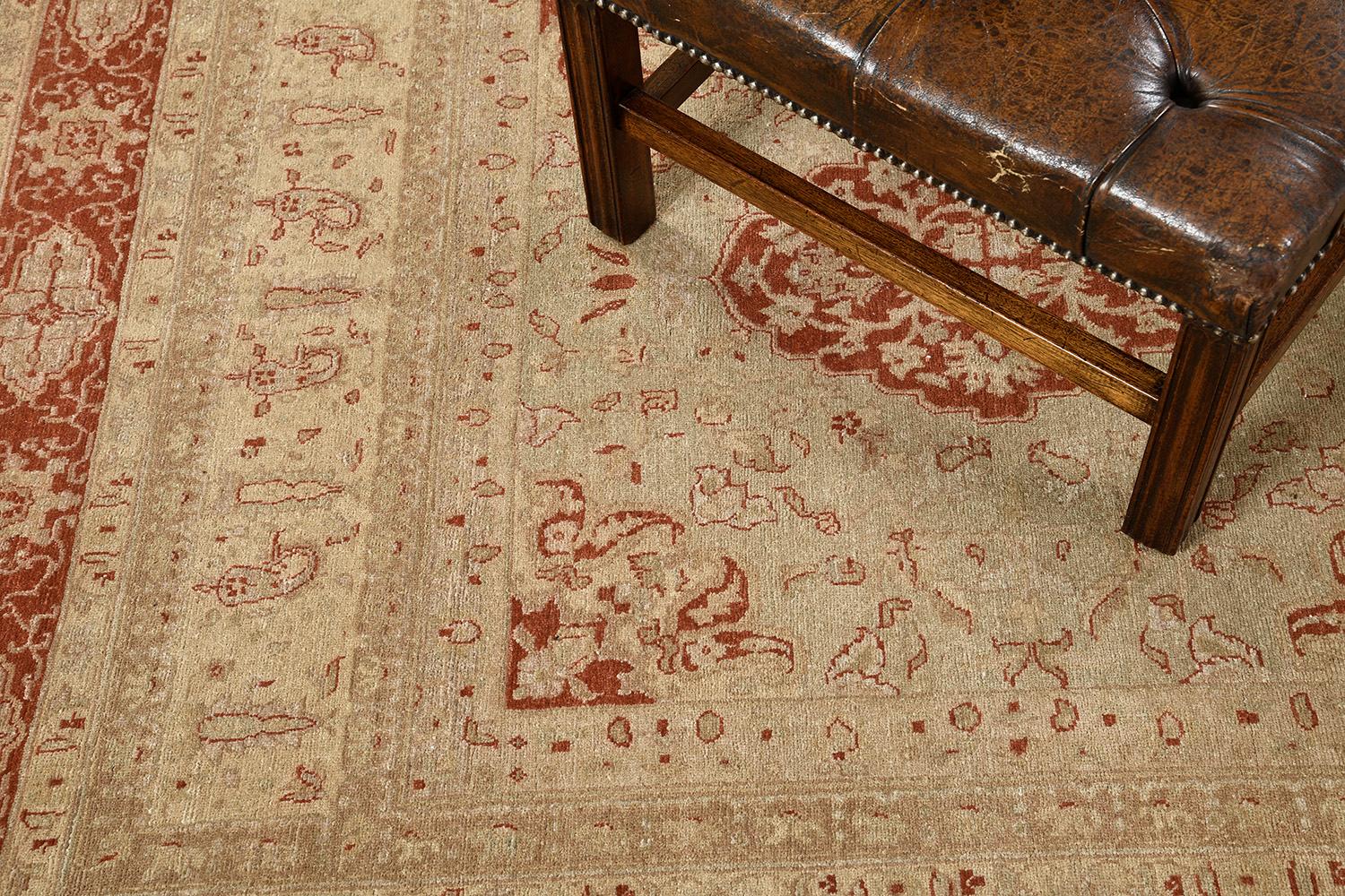 Natural Dye Mohtasham Revival Rug In New Condition For Sale In WEST HOLLYWOOD, CA