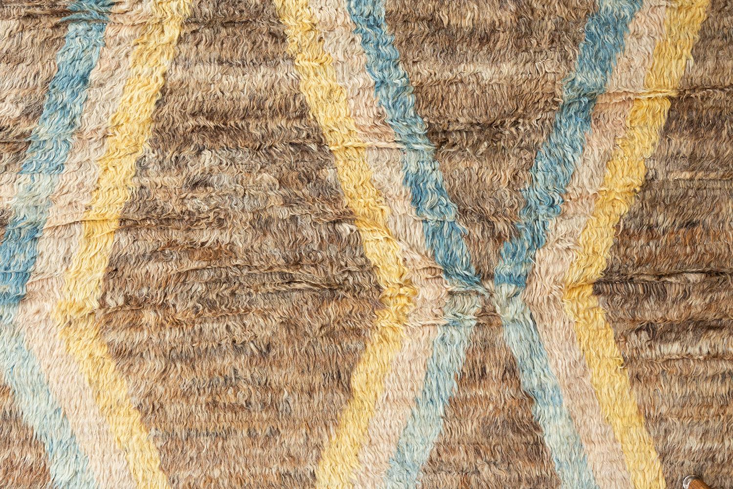 Natural Dye Marokkanischer Stil Azilal Revival (Handgeknüpft) im Angebot