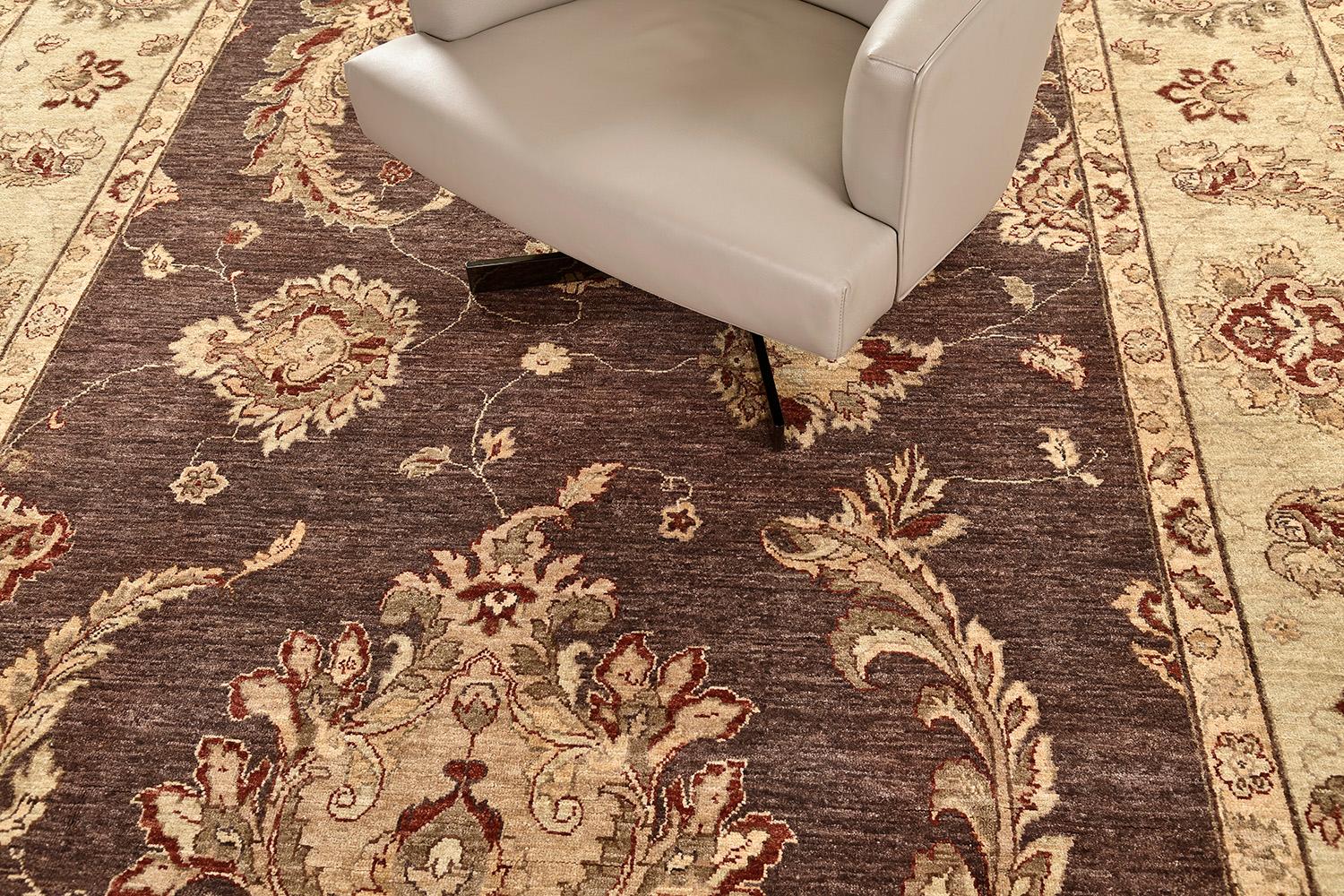 Chic yet elegant. This will never be an absurd choice to style your home with our Oushak revival. Meticulously designed with glorious blooming florals and elements. Surprisingly beautiful, it makes the rug more classy and simple. Perfect anywhere