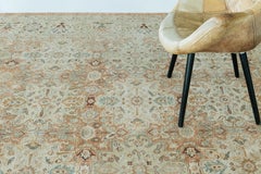 Natural Dye Sarouk Farahan Style Rug