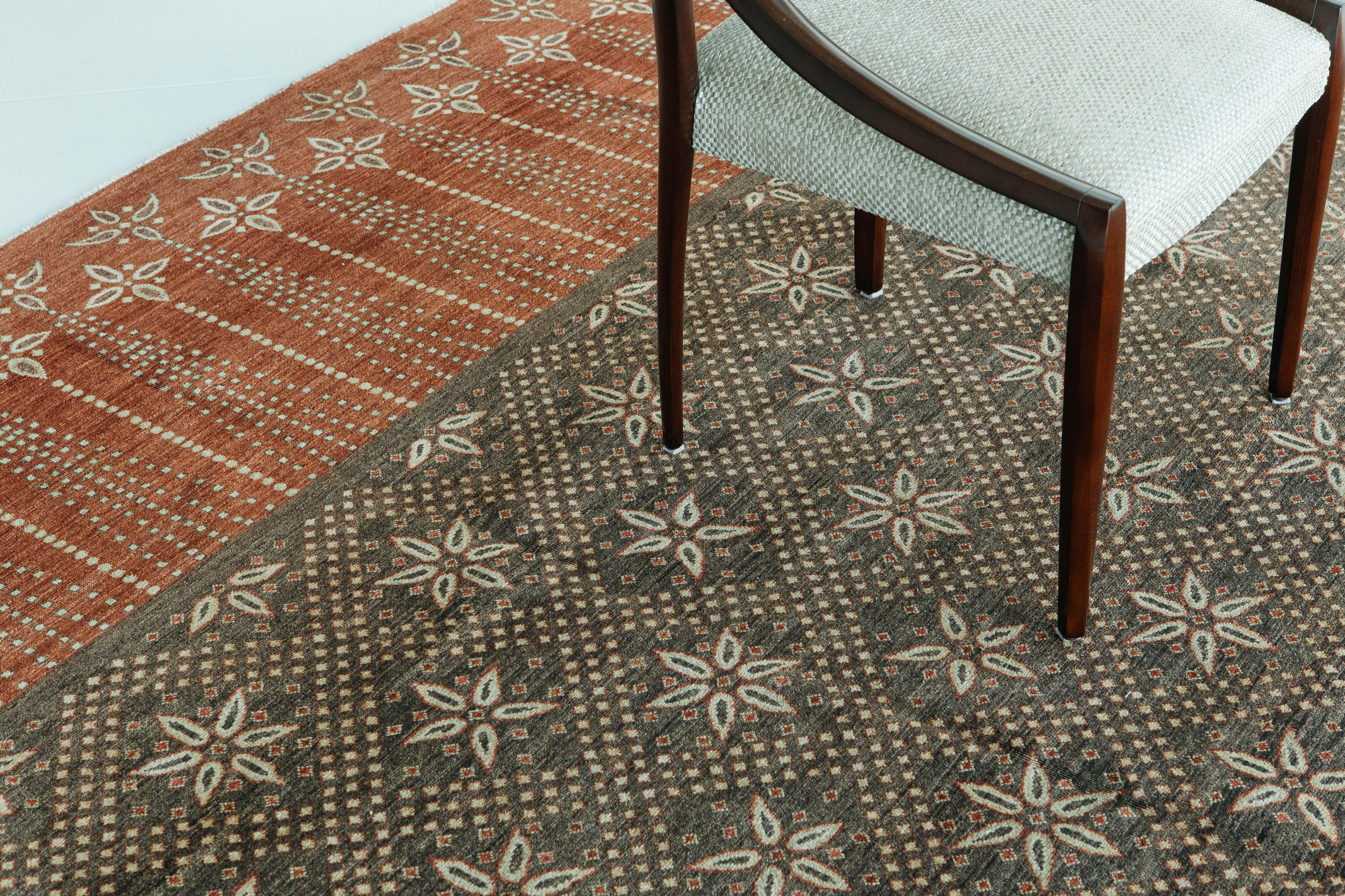 Farbstofffarbener Schal Design Revival im Angebot 2