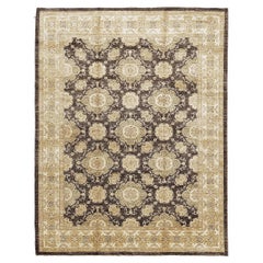 Tapis espagnol design D5542 teinté naturel