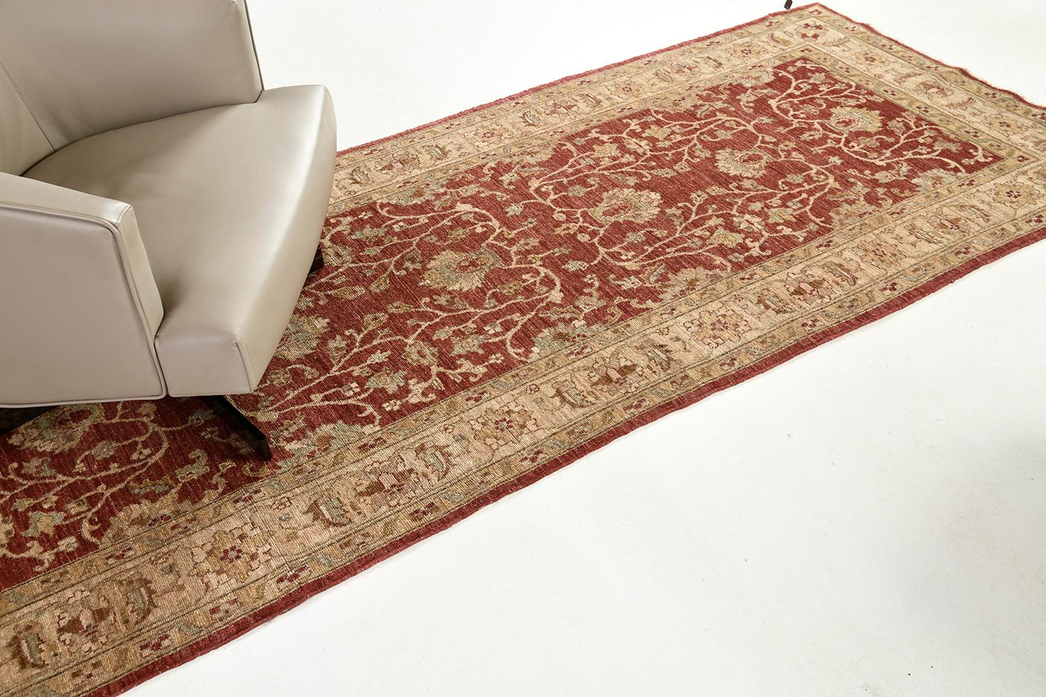 Natural Dye Sultanabad Design-Läufer Divine (21. Jahrhundert und zeitgenössisch) im Angebot
