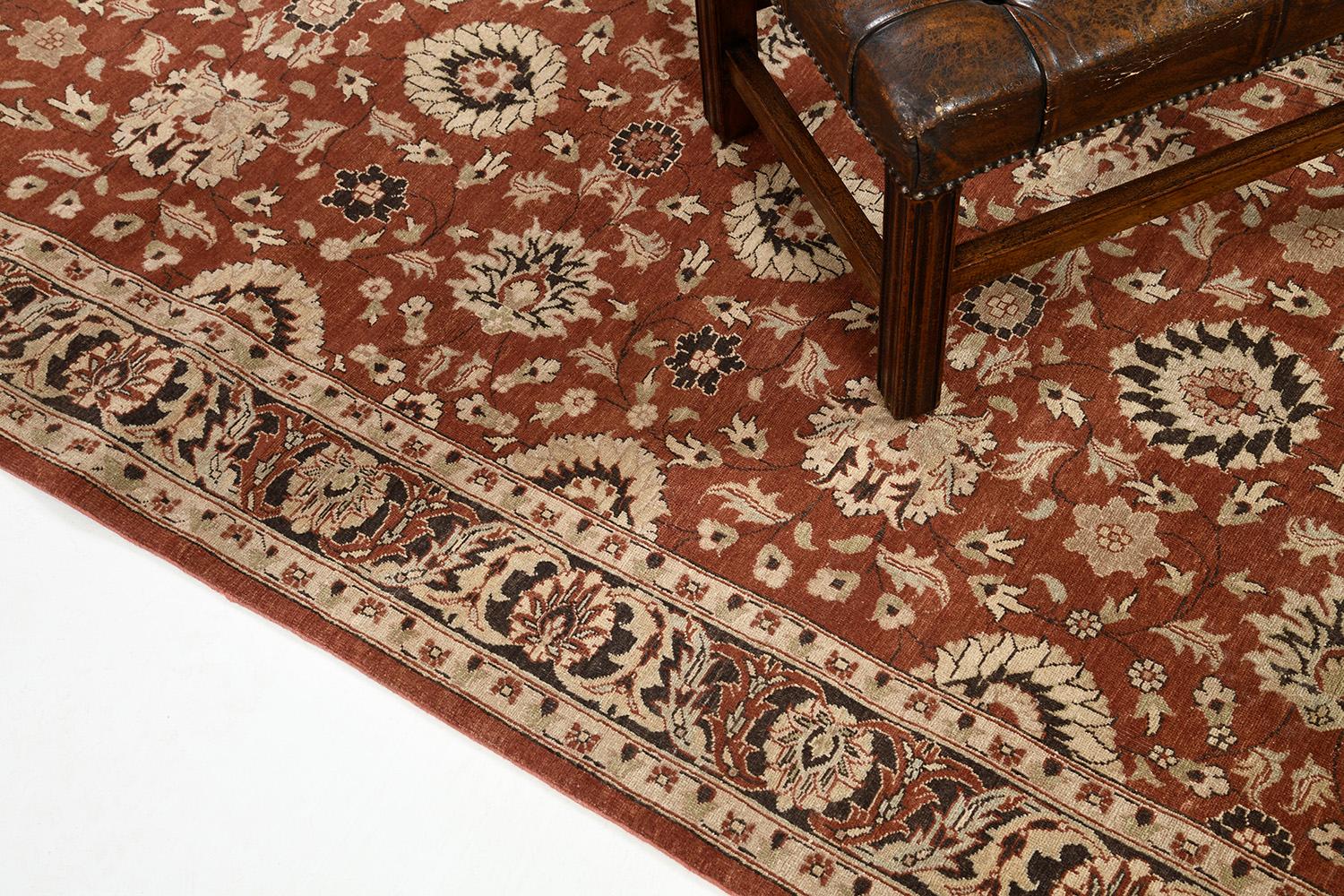 Sultanabad Revival D5072 Fable mit Naturfarben (Afghanisch) im Angebot