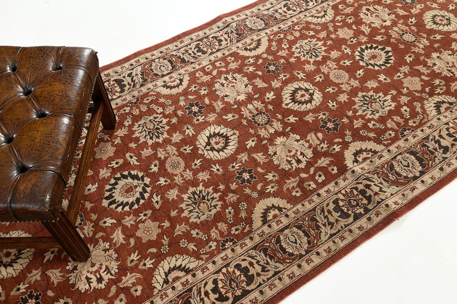 Sultanabad Revival D5072 Fable mit Naturfarben (Wolle) im Angebot