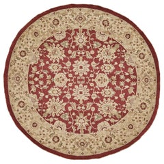 Natural Dye Sultanabad Revival Round Rug