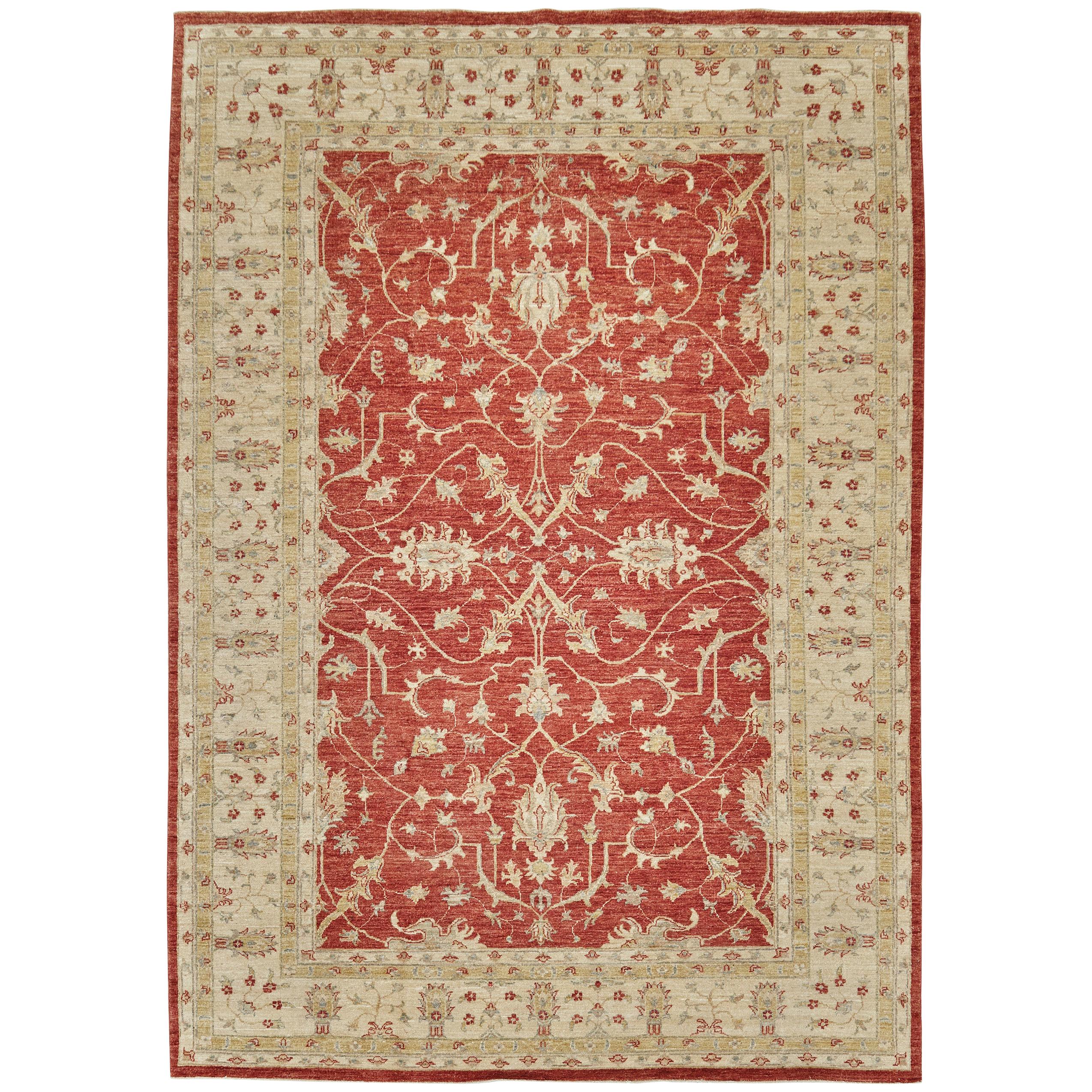 Natural Dye Sultanabad Revival Rug For Sale