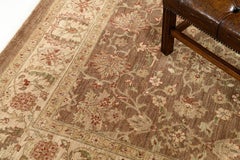 Naturfarbener Sultanabad Revive Quadratischer Teppich