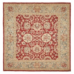 Naturfarbener Sultanabad Revive Quadratischer Teppich